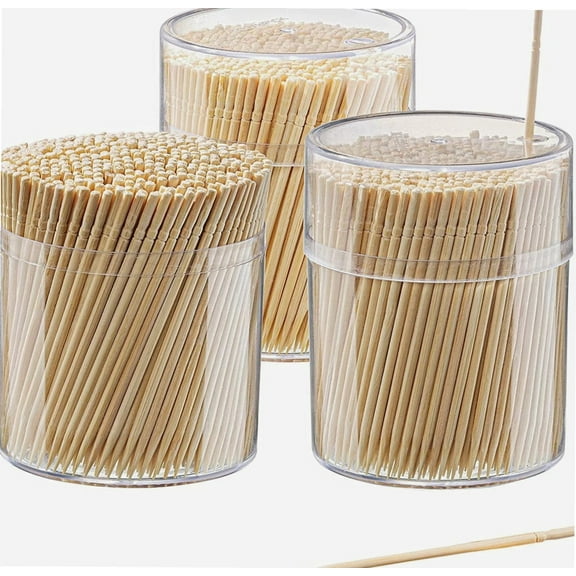 Bamboo Wooden Toothpicks Wood Round Single-Point Tooth Picks