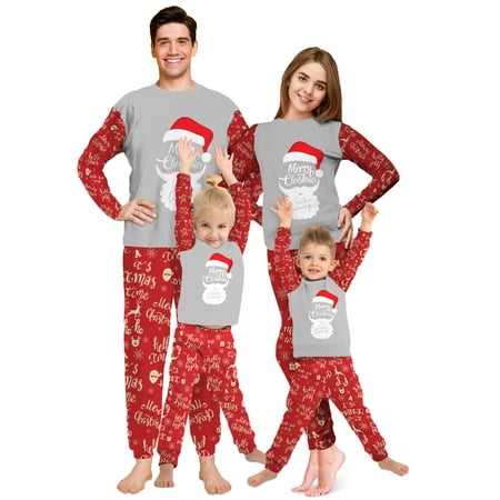 

Family Christmas Pajamas Set Christmas Matching Jammies Xmas Pjs Holiday Long Sleeve Sleepwear for Men Women Couples Kids