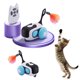 thumbnail image 2 of Toy Automóvil Gato Automático Juguete Interactivo Control Remoto USB Recargable Con 2 Modos para Bo Gatos Adultos Interiores Gatitos Rojos, 2 of 9