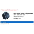 thumbnail image 2 of Mass Air Flow Sensor - Compatible with 2001 - 2003 BMW 530i 2002, 2 of 2