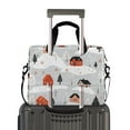 thumbnail image 2 of FORMRS 16" Laptop Bag Carrying Sleeve Case with Handle Travel Shoulder Briefcase, Cartoon Red Houses, 2 of 8