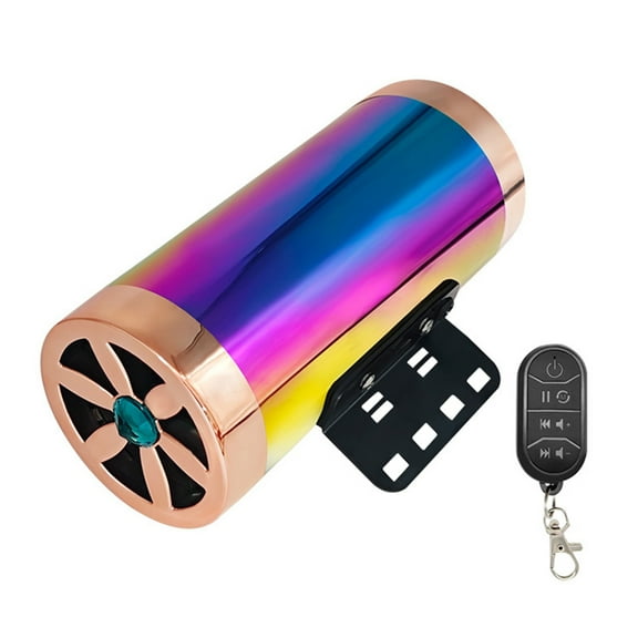 Versatile Subwoofer with Integrated Colorful LED Lights Motorcycle Sound Speakers for Motorcycle Bikes