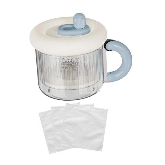 WeiLaiKeQi Greek Yogurt Strainer Kitchen Accessory Homemade Whey Separator Yogurt Maker Blue