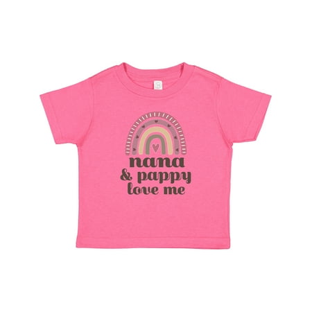 

Inktastic Nana and Pappy Love Me Rainbow Gift Baby Girl T-Shirt