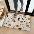 thumbnail image 2 of Beige Halloween Pumpkins Ghosts and Bats Door Rugs,Washable Non Slip Door Mats Indoor,Decorative Door Mats,Entry Mat Indoor for Entrance,Bedroom,Kitchen,Bathroom,16"x24", 2 of 6