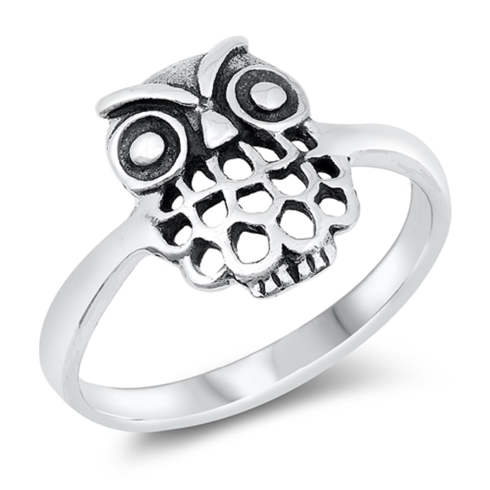 Details about   925 STERLING SILVER OWL RING SIZE 9 