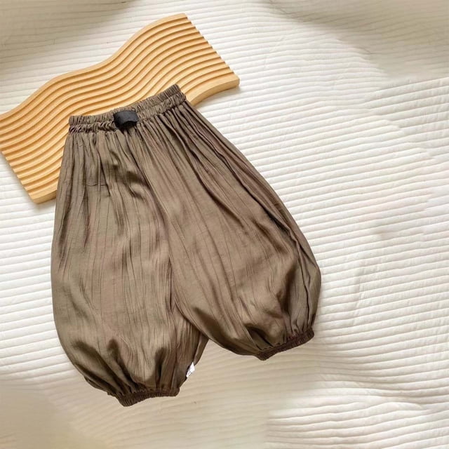 Pantalon Élastique pour Enfants Unisexe Ample Anti-Moustiques Protection Solaire Café Garçons Pantalon de Randonnée Printemps Été Pantalon Long Pantalon Garçons 5-6 Ans