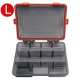 thumbnail image 1 of Caja de pesca portátil, cebo impermeable, cajas de anzuelos, herramienta de pesca (rojo grande), 1 of 5