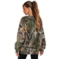 thumbnail image 2 of Garronmavis Camouflage Pullover for Women Oversized Duck Camouflage Long Sleeve Lightweight Daily Top Crewneck Pullover for Women, Size S, 2 of 6