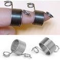 thumbnail image 6 of Weloille Ring Type Knitting Tools Finger Wear Thimble Yarn Spring Guides Stainless Steel Needle Thimble Sewing Accessories, 6 of 10