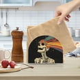 thumbnail image 2 of Yayeee Napkin Holder for Table Set of 2 Kitchen Paper Tissue Organization, Black Skeleton, 2 of 8