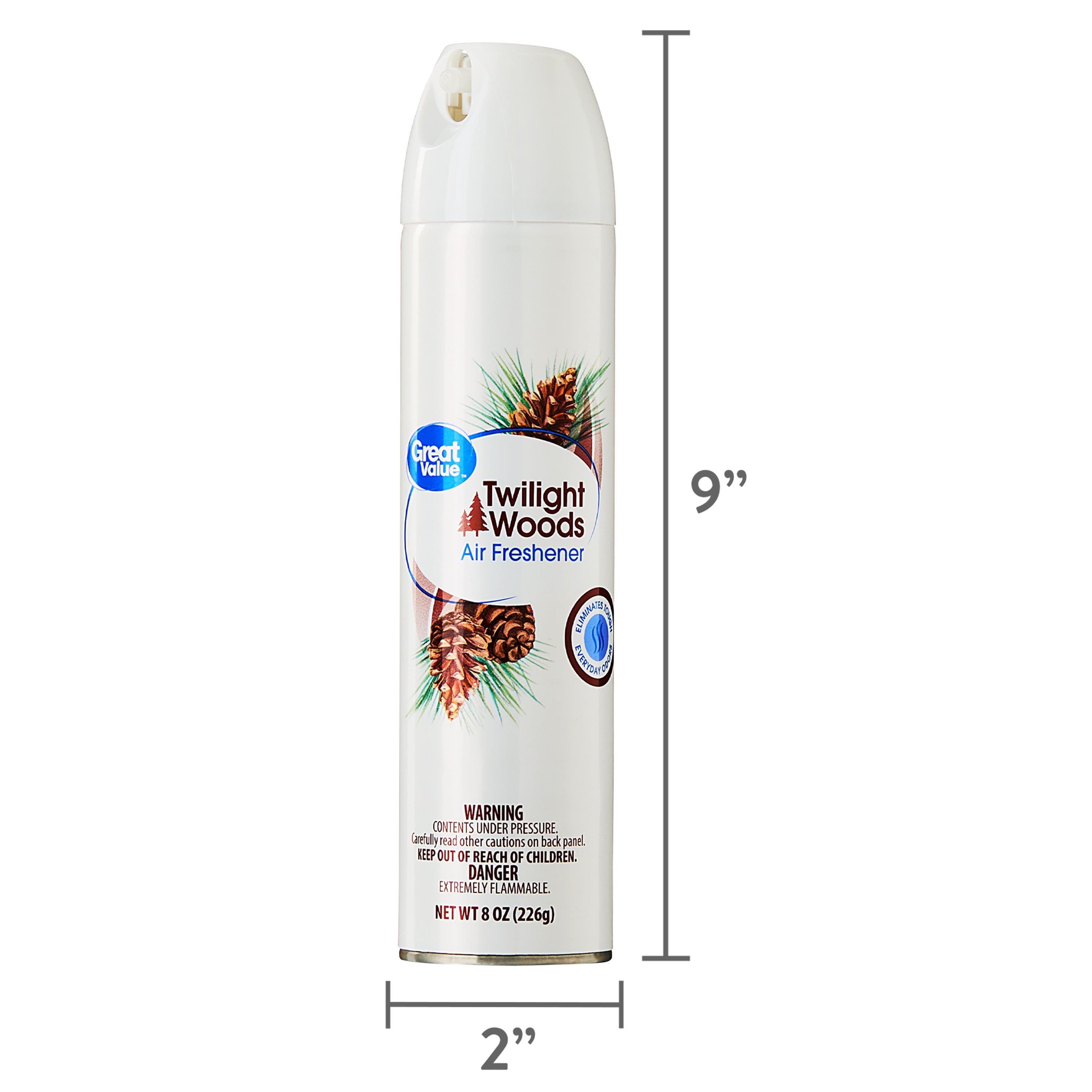 (6 pack) Great Value Aerosol Air Freshener, Twilight Woods, 8 oz
