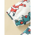 thumbnail image 5 of Qiylii Christmas Baby Girls Clothes Set, Santa Claus Pattern Romper+Flare Pants Outfit, 5 of 8