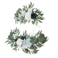 thumbnail image 3 of 2 Rustic Wedding Arch Lively Leaves with Ties And Clips Art Swag for Wedding Reception Tabletop Ceremony Window , blue Option 4 H, 3 of 8