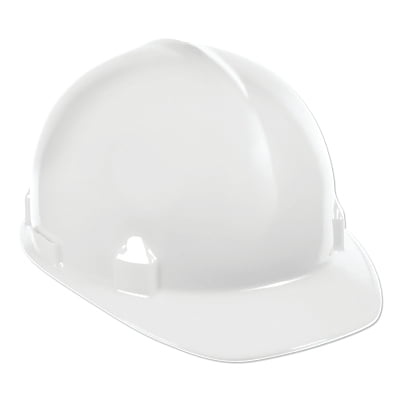 Sc-6 Hard Hat, 4-Point Ratchet, Front Brim, White | Bundle of 2 Each