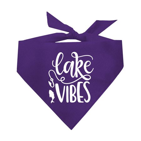 Lake Vibes Summer Vacation Triangle Dog Bandana