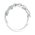thumbnail image 2 of 1/3 Carat Diamond Twisted Wedding Band Ring in 10K White Gold (Ring Size 7.75), 2 of 6