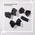 thumbnail image 4 of 1 Set Bowknot Webbing Ribbon Shoe Decorations Detachable Shoe Buckle Clips Black 69.5~80x27~120x9~19mm, 4 of 6