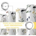 thumbnail image 6 of Rustic Wildflowers Blackout Curtains for Bedroom/Living Room, Thermal Insulated Kitchen Curtains, Spring Pastoral Botanical Floral Grommet Darkening Window Treatment Drapes 52"x84"x2, 6 of 8
