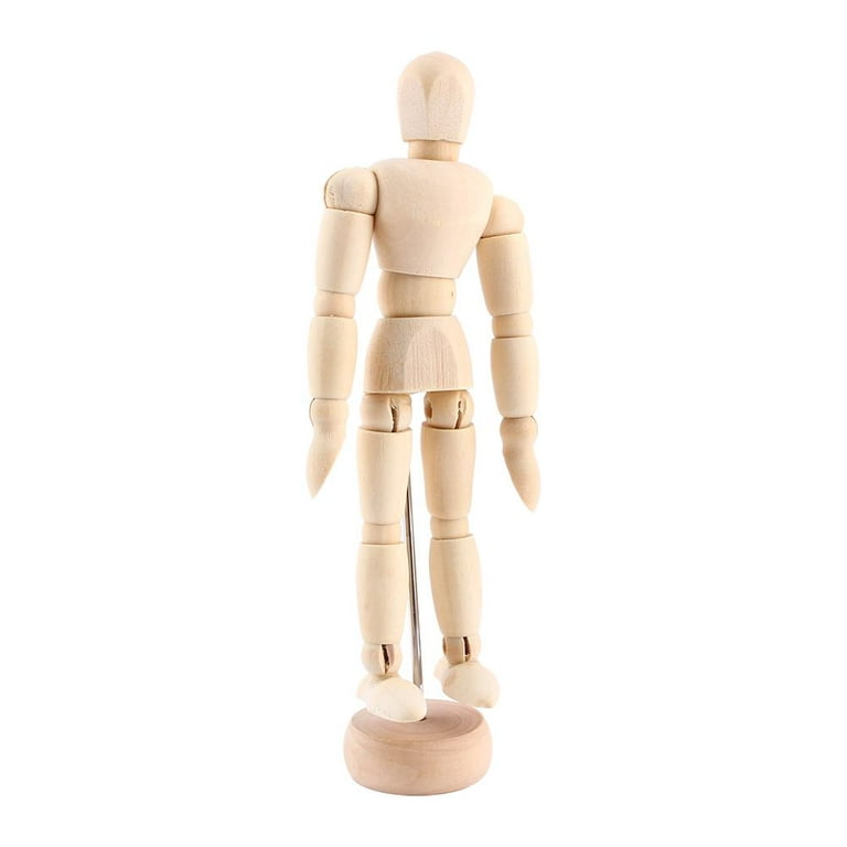 Haofy Sketch Mannequin,Drawing Art Mannequin,Art Class Wooden Figure Male Manikin  Mannequin Wood Movable Model Display Crafts 5.5inch 