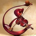 thumbnail image 3 of Muhammad, Salaam 12x12 Black Modern Framed Museum Art Print Titled - Ethereal Strings, 3 of 5