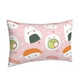 thumbnail image 2 of Balery Cute Sushi Bedding Queen Pillow Cases - Envelope Closure - Soft Brushed Microfiber Fabric - Shrinkage and Fade Resistant Pillow Cases-16"x24", 2 of 9