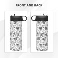 thumbnail image 3 of Yiaed Hand Drawn Snake Print Water Bottle with Straw Lid, Stainless Steel Double Wall Insulated Water Bottle | Leak-Proof and Spill-Proof Water Bottle, 3 of 8