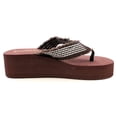 thumbnail image 3 of Women's 2" Platform Beach Thong Sandal Thick Strap Flip Flop, 3 of 4