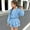 Blue, variant on Cethrio Girls Summer Outfit Sets Size 10-12, Casual 2 Piece Long Sleeve Shirts and Skirts Sets Pink Size 10