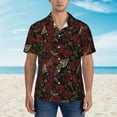thumbnail image 6 of Picia Fishbone Rose Gentle Cotton Regular Fit Short Sleeve Casual Hawaiian Shirt for Men-XX-Large, 6 of 9