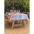 thumbnail image 2 of Purple Easter Bunny Outdoor Tablecloth - 54x80 Inch Rectangle Dining Table Cover, Spring Easter Eggs Chicken Floral Wood Waterproof Outdoor Table Cloth with Umbrella Hole & Zipper for Picnic/Patio, 2 of 7