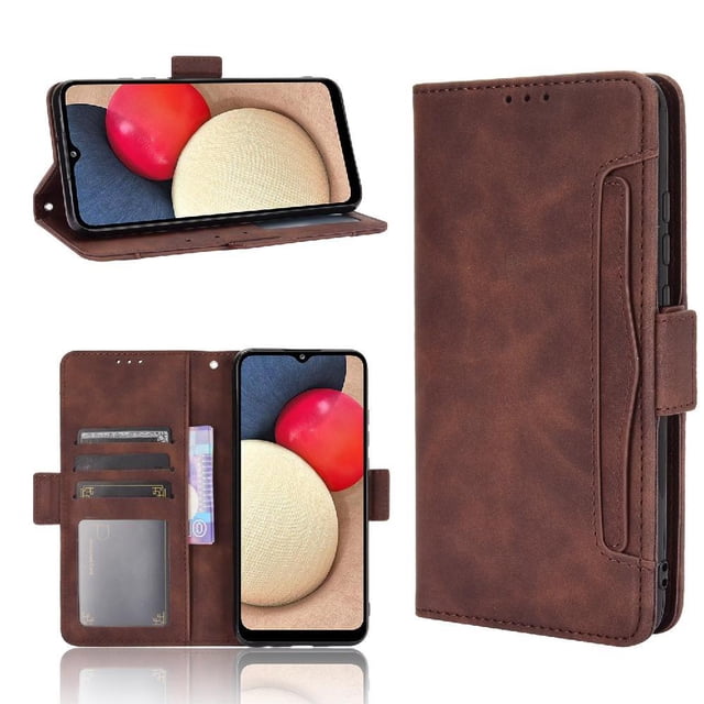 Funda Cartera Magnética para Samsung Galaxy A03S- Tarjetero Desmontable, Cuero PU, Soporte