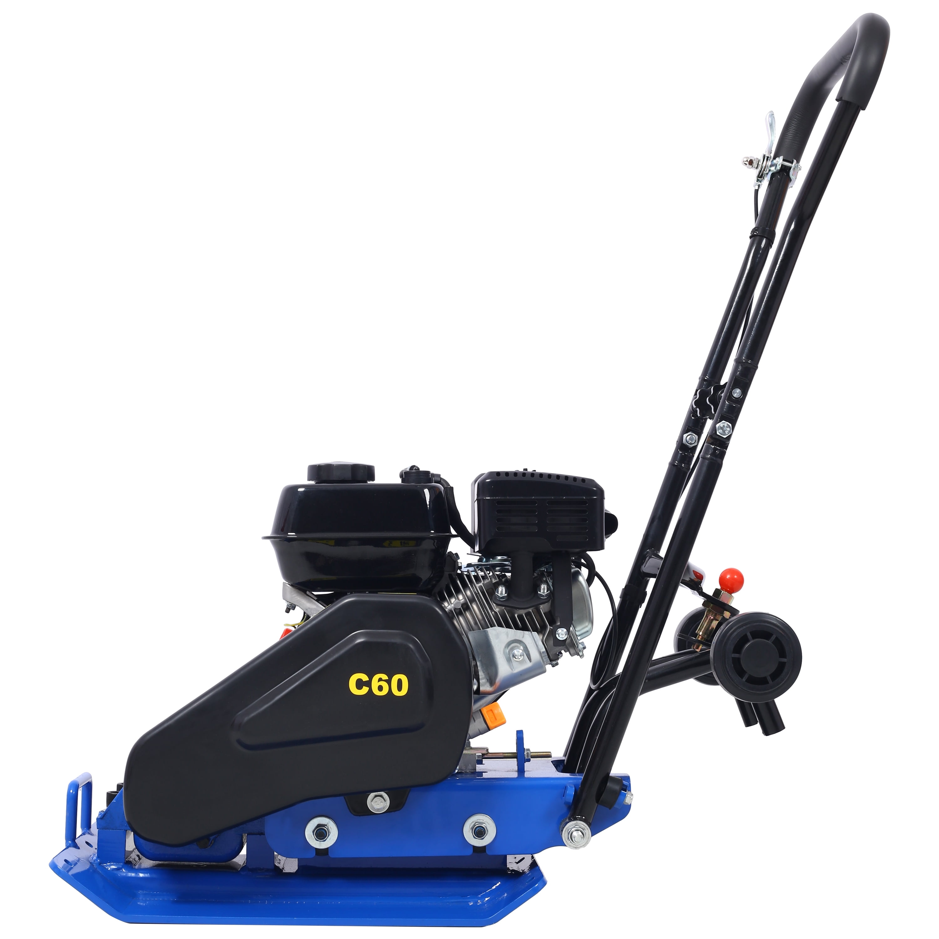 212cc 7.0HP 5600VPM Gas Vibration Compaction Force 20 x 14 inch Plate Compactor w/Built-in Wheel