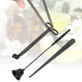 thumbnail image 4 of 3PCS Stainless Steel Candle Fire Cover Wick Trimmer Scissors Candlewick Hook Accessories ToolBlack, 4 of 8