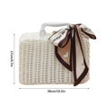 thumbnail image 2 of Woven Gift Basket Storage Baskets Imitation Rattan Portable Rustic Wedding Bridesmaid Gifts Boxes, 2 of 8