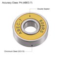 thumbnail image 4 of Unique Bargains 608-2RS Roulements à Billes ABEC-7 Jaunes pour Planche à Roulettes Patins à Roues Alignées 8 Pack, 4 of 5