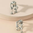 thumbnail image 2 of Vintage Silver Frog Dangle Earrings Hypoallergenic Animal Jewelry for Women Birthday Christmas Gifts 1 Pair, 2 of 3