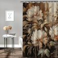 thumbnail image 2 of Fenyluxe Flowers Quick-Drying Polyester Bathroom Shower Curtain Set with Hooks 69x72, 2 of 7