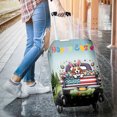 thumbnail image 3 of Happy Easter Beagle American Flag Truck Bunny Ears Travel Luggage Cover Beagles Dog Lover Gifts Idea Suitcase Dust Protective Decor - 03001, 3 of 5