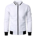 thumbnail image 2 of Yokua Men's coat Casual Fit Baseball Letterman coat Boys Bomber coat, 2 of 11