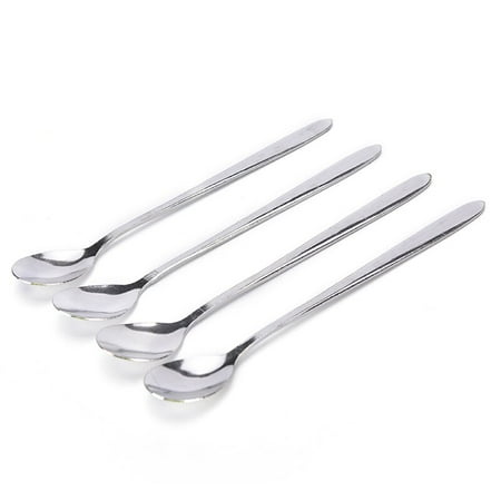 

1 16CM Spoon Long Handle Stainless Steel Teaspoon Creative Ice Cream Coffee Soup Tea Cocktail