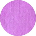 thumbnail image 1 of Ahgly Company Indoor Round Solid Purple Modern Area Rugs, 5' Round, 1 of 4
