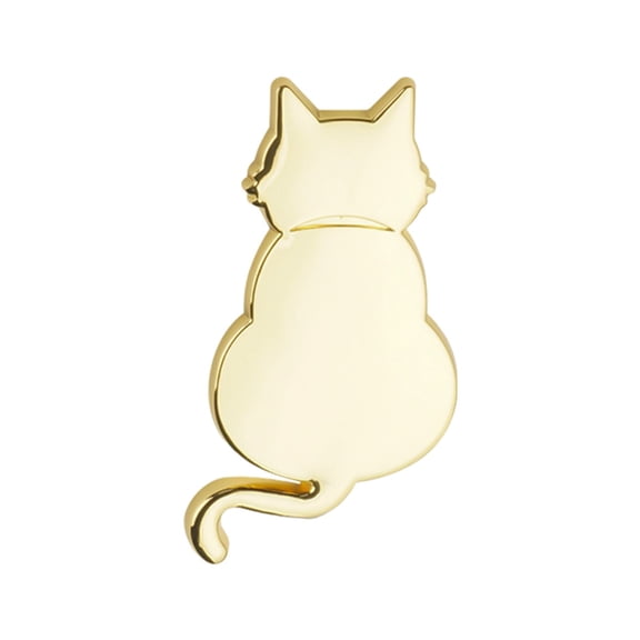 Ysmzzmsy 1PCS Decorative Cat Silhouette Metal Car Sticker, Zinc Alloy, 2.56 x 1.22 inches, Magnetic