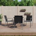 thumbnail image 1 of vidaXL 5 Piece Garden Dining Set with Cushions Poly Rattan and Steel, 1 of 5