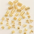 thumbnail image 3 of Yoyauz 40PCS Accessories For Braiding, Women'S Braids, Metal Gold Rings Cuff Clips For Braids Accessories Braids For Decoration Of Braided Jewelry, 3 of 5