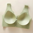 thumbnail image 5 of YWDJ Bras for Women Push up Back Closures Sleep Bras No Wire Comfy Bras Wide Strap Full Coverage Wrap Lounge Bras Padded Plus Size Comfy Bras Comfortable Bras Green 4XL, 5 of 6