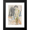 thumbnail image 2 of Ernst Ludwig Kirchner 17x24 Black Modern Framed Museum Art Print Titled - Standing Female Act (1908), 2 of 5