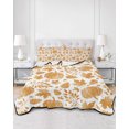 thumbnail image 2 of Twin XL Quilt Bedding Set, Thanksgiving Reversible Summer Quilt 3 Pieces, Fall Orange Pumpkin Cones Maple Branches Lightweight Bedspreads Coverlets with 2 Pillow Shams for All Seasons, 2 of 5