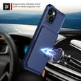 thumbnail image 5 of Dteck Case for iPhone 14 Plus 6.7-inch,Magnetic Leather Card Slots Wallet Case Shockproof Rubber Flip Durable Cover,Darkblue, 5 of 7