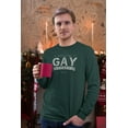 thumbnail image 2 of Old Glory Mens Christmas Official Gay Apparel Vintage Retro Funny Long Sleeve T Shirt, 2 of 6